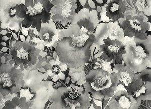 黒と白の花 作： Neela Pushparaj
